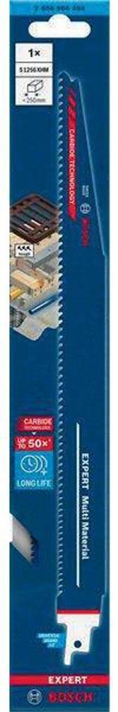 Säbelsägeblatt Expert Multimaterial Länge 300 mm Breite 25 mm Zahnteilung TPI 6-8 3-4 mm S-Schaft 1 Stück / Karte