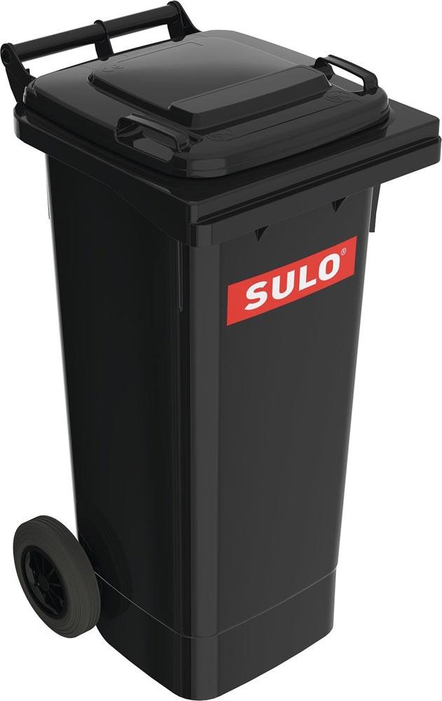Müllgroßbehälter 80 l HDPE anthrazitgrau fahrbar, nach EN 840