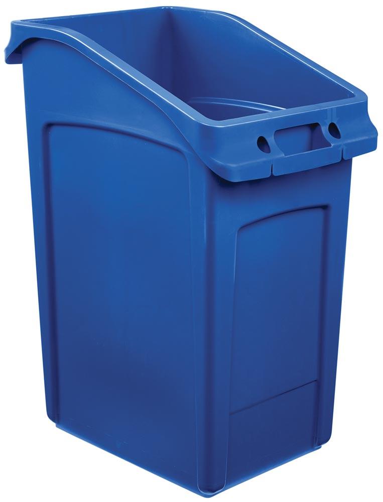Abfall-Untertischbehälter, BxTxH 560x250x660 mm, Vol. 49 Liter, Farbe blau