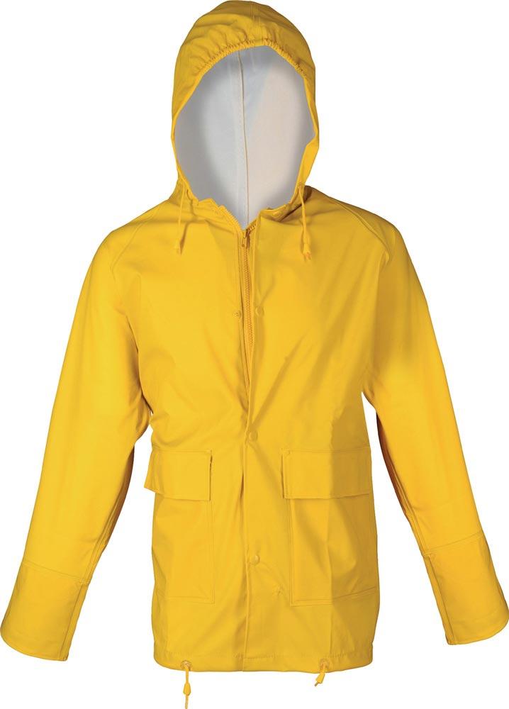 PU Regenschutz-Jacke Größe XXXL gelb