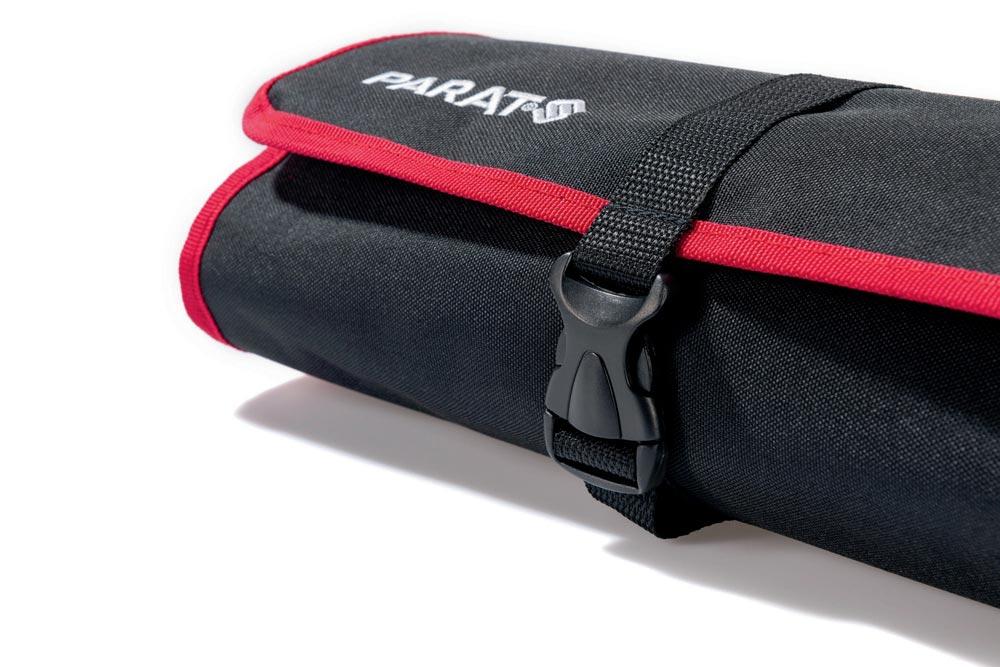 Werkzeugrolltasche 15 Fächer B670xH330mm Nylon schwarz/rot