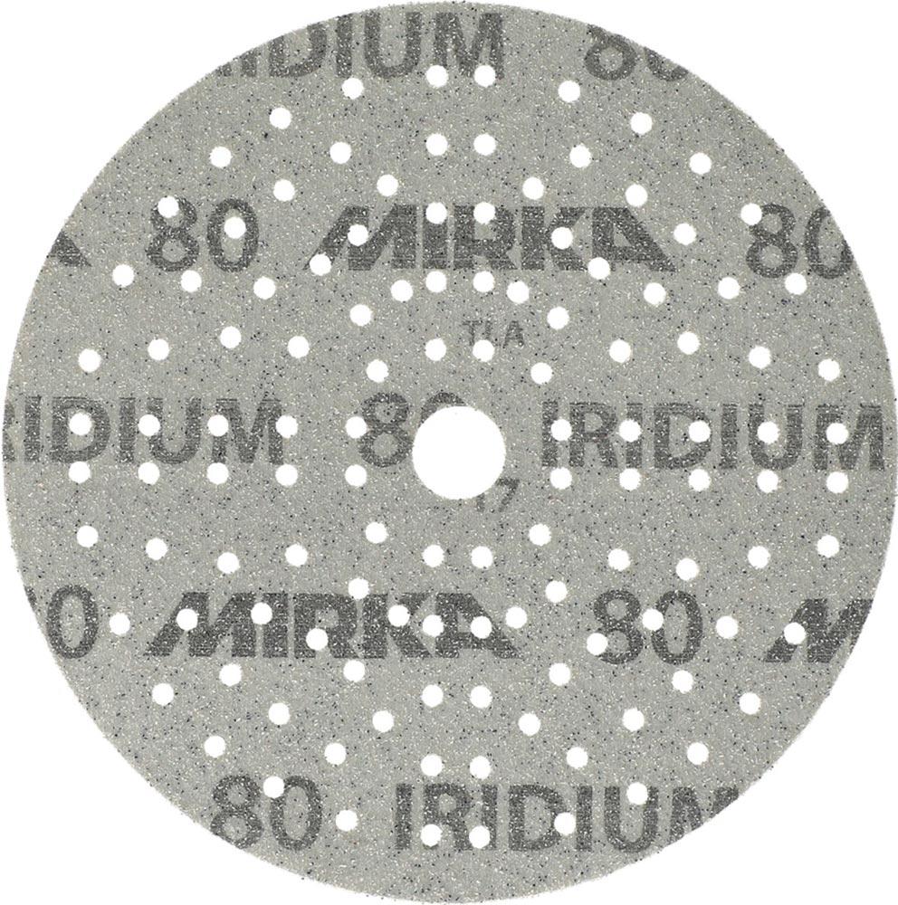 Haftschleifscheibe IRIDIUM Grip 121L 150 mm Körnung 100 für Holz / Metall / Lack / Kunststoff Keramik/Korund Lochanzahl 121