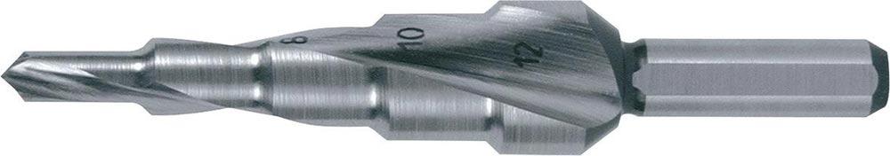 Stufenbohrer Bohrbereich 6-30,5 mm HSS spiralgenutet Schneidenanzahl 2 Stufenanzahl 9