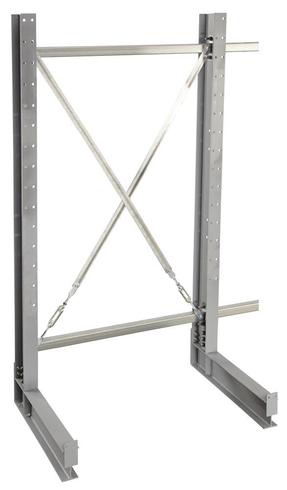 Horiontalverbinder für Kragarmregale bis Armlast 775 kg, verzinkt, für Achsmaß 2000 mm, inkl. Schrauben