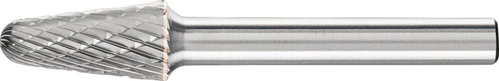 Frässtift KEL Ø 12 mm Kopflänge 30 mm Schaft-Ø 6 mm Hartmetall Verzahnung INOX