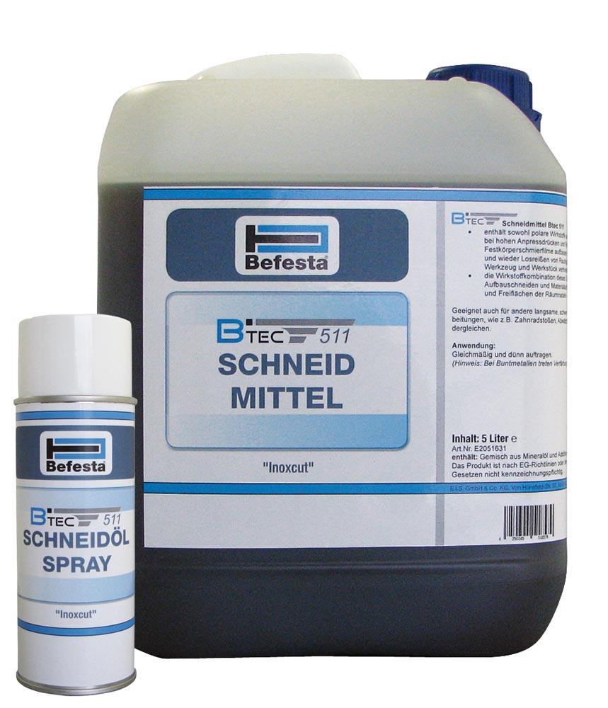 Schneidöl-Spray Btec 511 INOXCUT, 400 ml-Dose