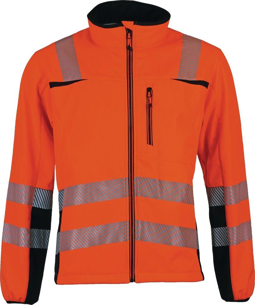 Warnschutz-Softshelljacke Prevent® Trendline Größe XL orange/schwarz