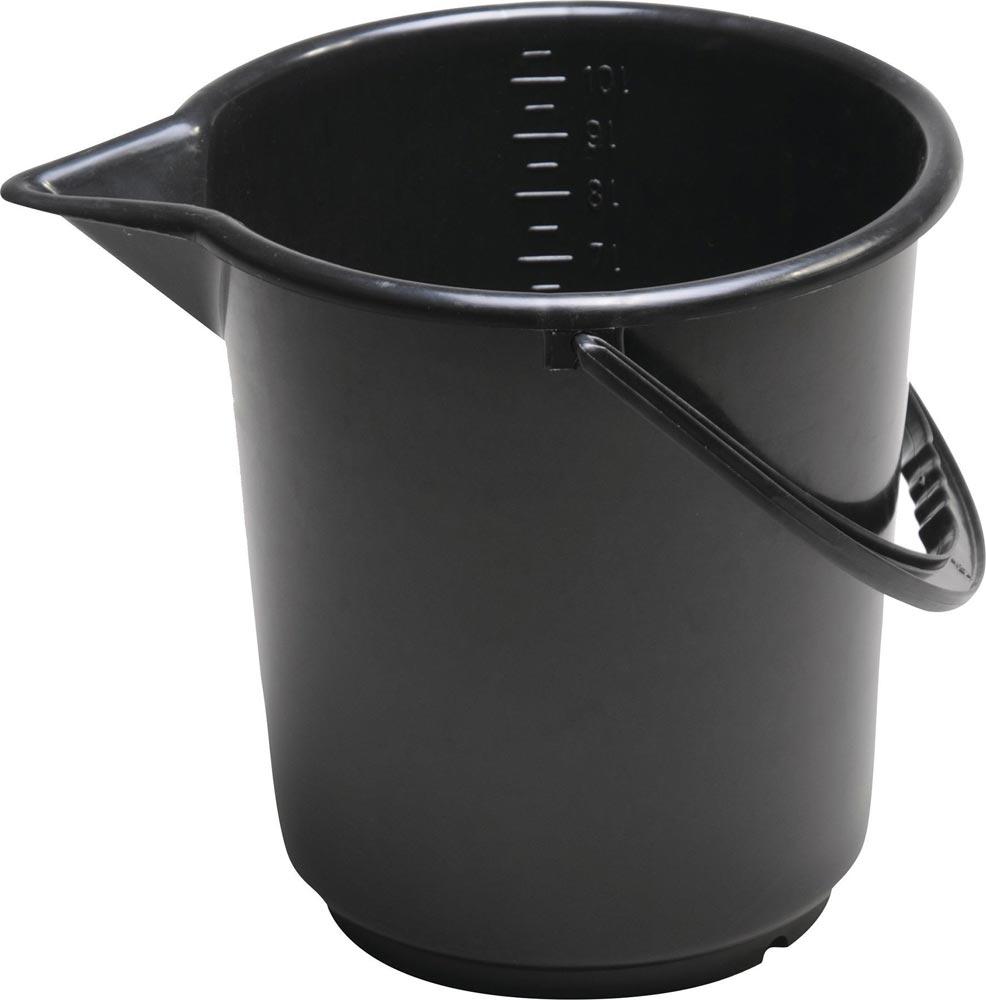 Eimer 17,0 l HD-Polyethylen schwarz Kunststoffbügel Ø 330 mm Höhe 315 mm