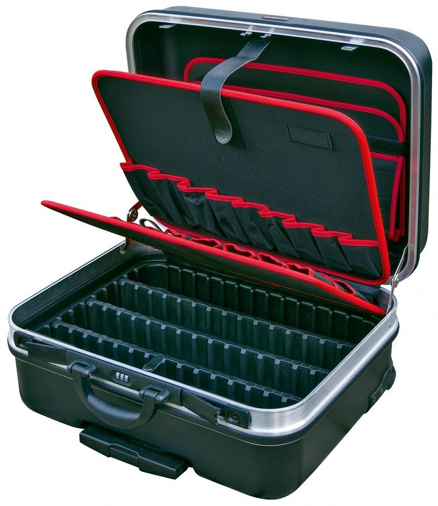 Werkzeug-Trolley mit Inline-Rollen und Teleskopbügel 485 x 350 x 195 mm Werkzeug-Trolley mit Inline-Rollen und Teleskopbügel 485 x 350 x 195 mm