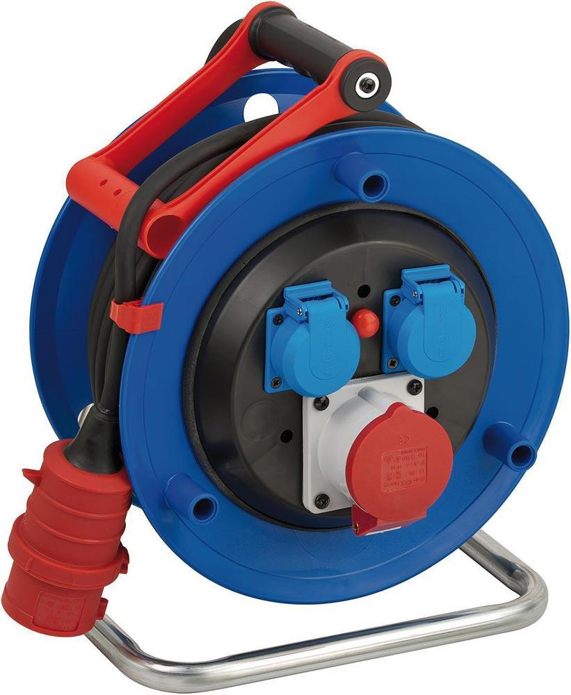 Drehstromkabeltrommel Garant 30 m H07RN-F 5 x 1,5 mm 290 mm 2 Schutzkontaktsteckdosen Spezialkunststoff IP44