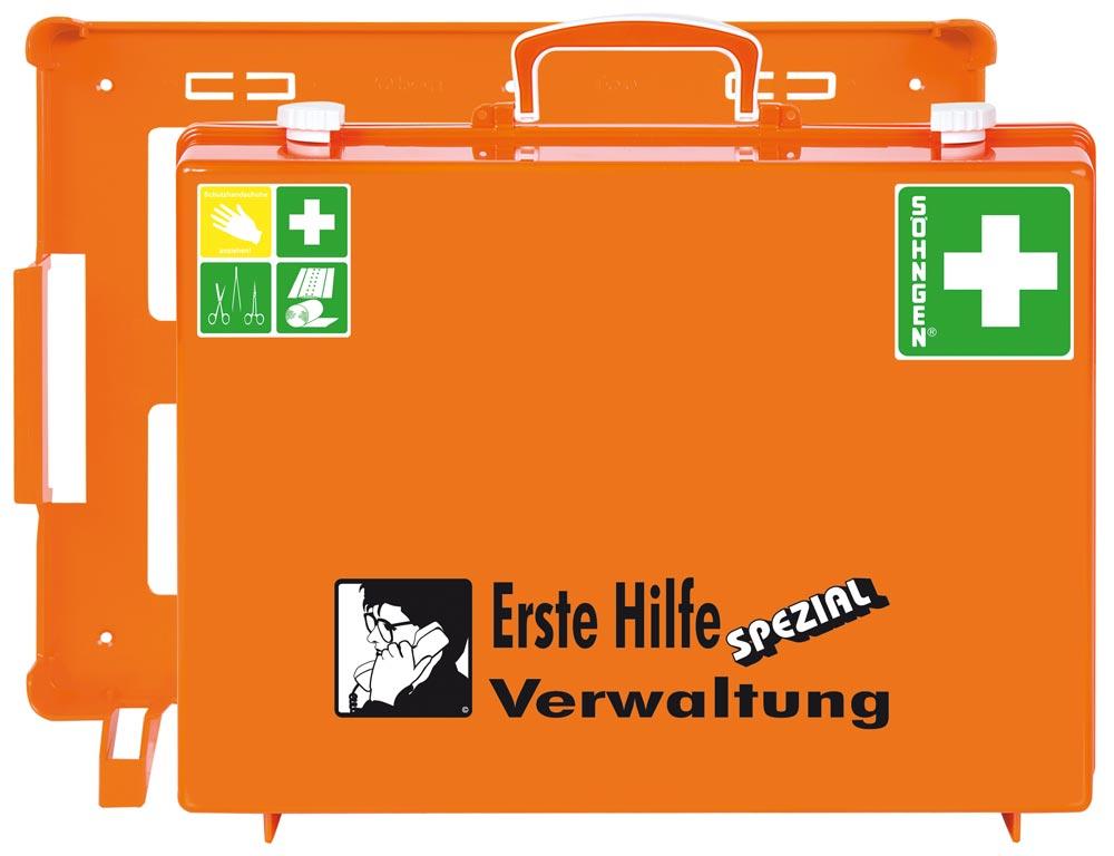 Erste Hilfe Koffer Beruf SPEZIAL Verwaltung B400xH300xT150ca.mm orange