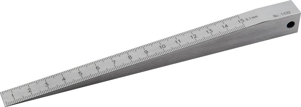 Messkeil 0,5-15 mm Stahl Ablesung 0,1 mm