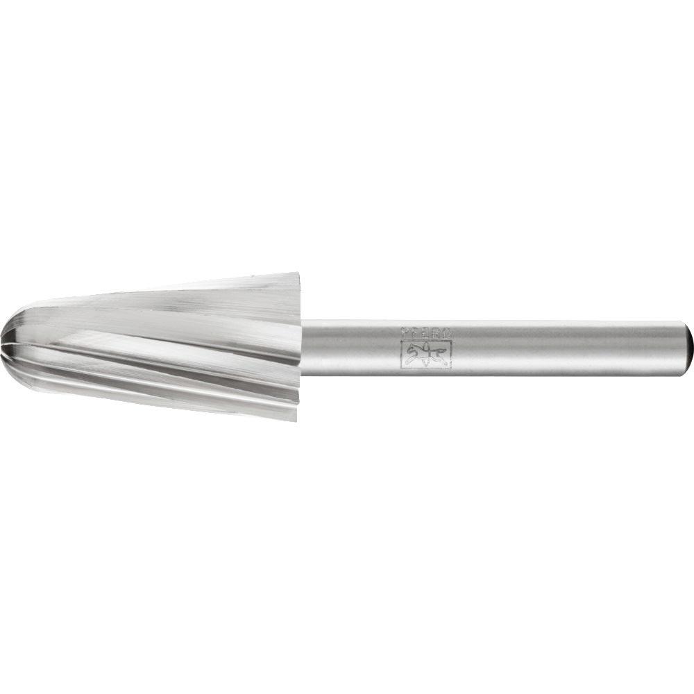 Frässtift L1630 Ø 16 mm Kopflänge 30 mm Schaft-Ø 6 mm HSS Verzahnung ALU