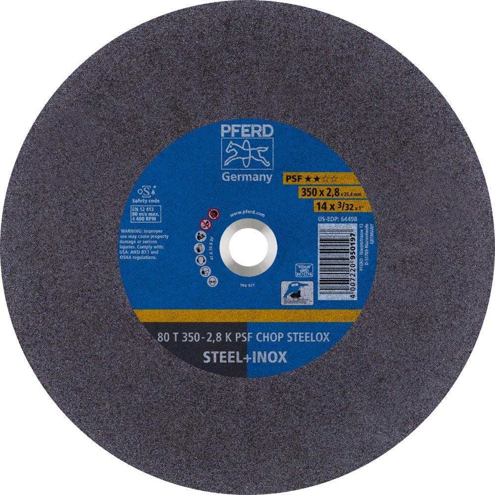 Trennscheibe PSF CHOP STEELOX D350x2,8mm gerade Stahl/INOX Bohrung 25,4 mm