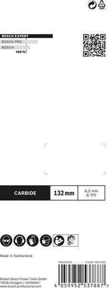 Stichsägeblatt Fiber Plaster T 341 HM Gesamtlänge 132 mm Zahnteilung 4,3 mm Faserzementplatten 3 Stück / Karte Stichsägeblatt Fiber Plaster T 341 HM Gesamtlänge 132 mm Zahnteilung 4,3 mm Faserzementplatten 3 Stück / Karte