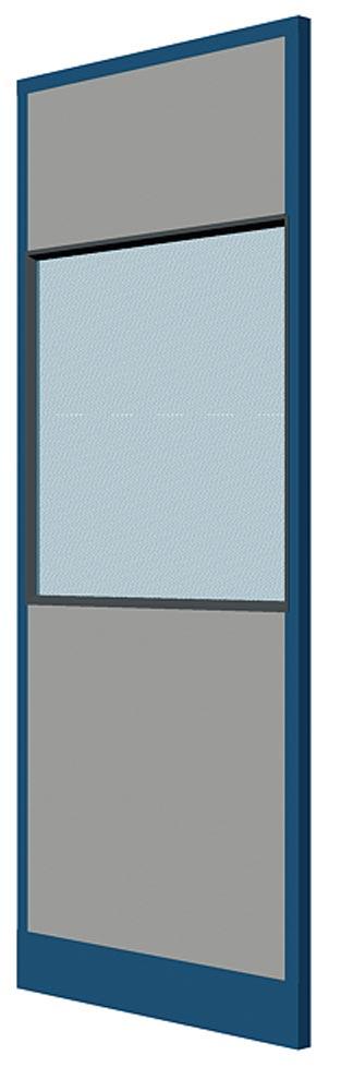 Sichtwandelement, Mittelsichtwand, Breite 1000 mm, RAL 9002 grauweiß, Rahmen RAL 7016 anthrazit
