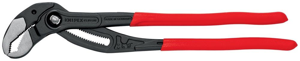 Rohr- und Wasserpumpenzange Cobra® Länge 400 mm Spannweite 95 mm poliert Kunststoffüberzug