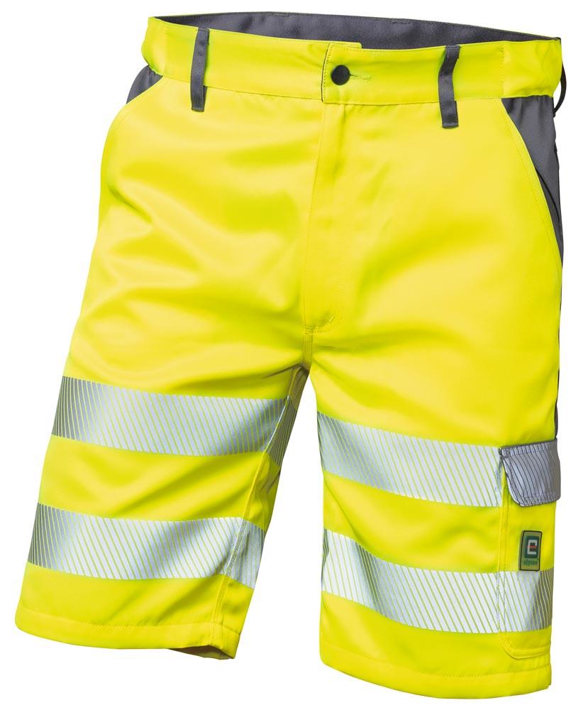 Warnschutz-Short Corsica, Farbe HiVis gelb/grau, Gr. 54