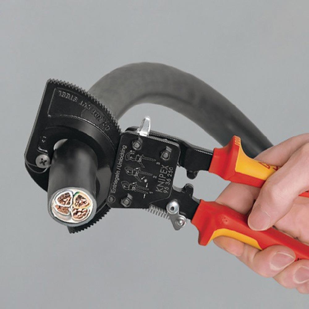 Kabelschneider Gesamtlänge 320 mm max. 60 (600 mm) mm poliert Mehrkomponenten-Hüllen VDE Kabelschneider Gesamtlänge 320 mm max. 60 (600 mm) mm poliert Mehrkomponenten-Hüllen VDE