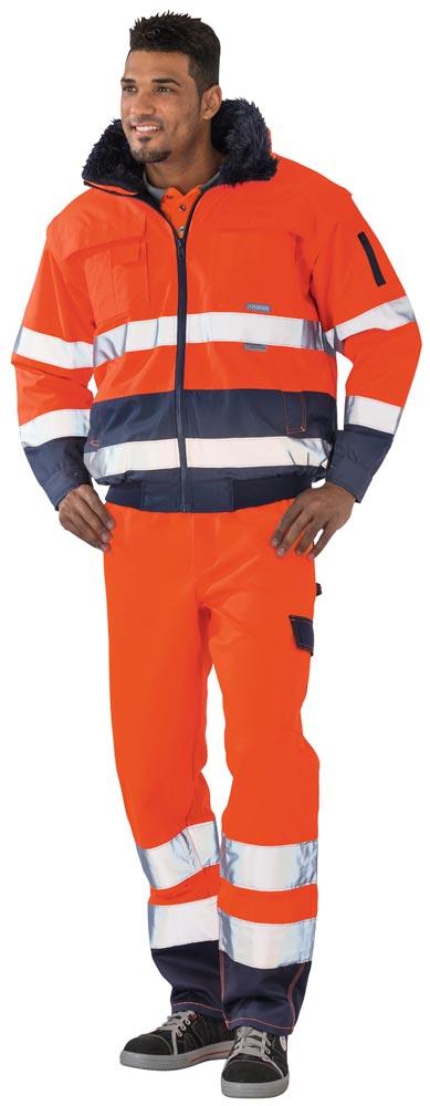 Comfort-Warnschutzjacke, Farbe orange/marine, Gr. 3XL