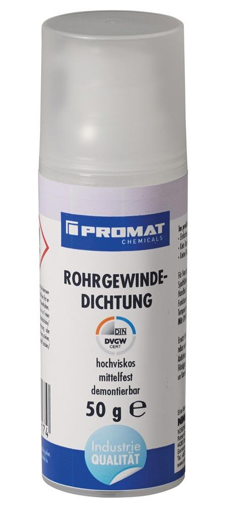 Rohrgewindedichtung mittelfest hochviskos gelb 50 g Pumpdosierer