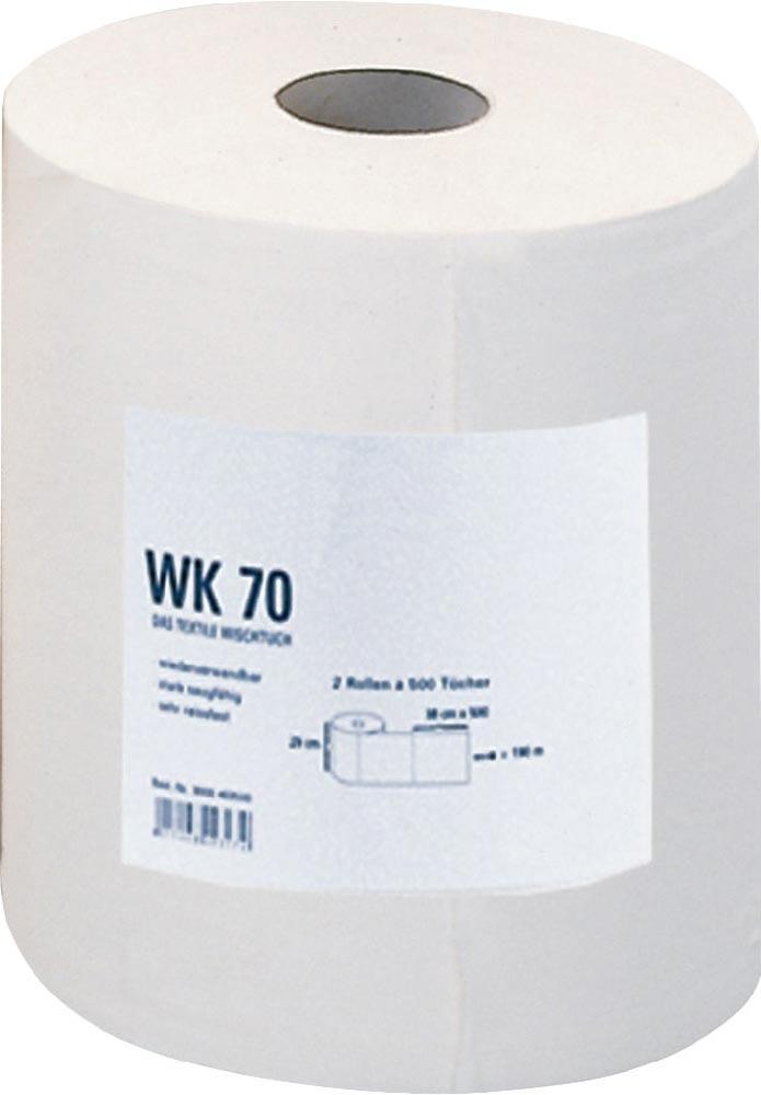 Putztuch WK 70 L380xB290ca. mm weiß 1-lagig Rolle