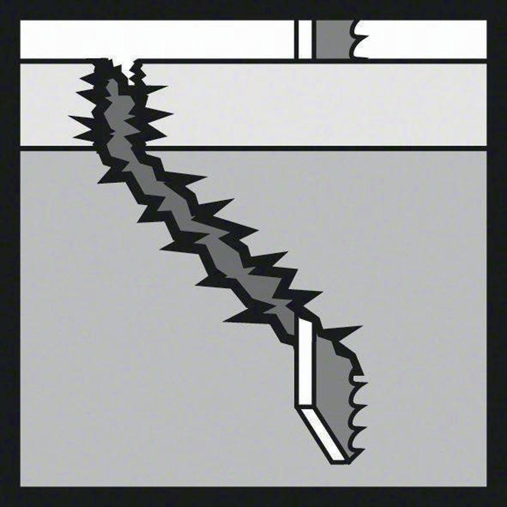 Stichsägeblatt T 344 DP Gesamtlänge 152 mm Zahnteilung 4 mm HCS 5 Stück / Karte