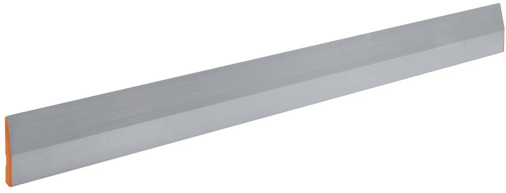 Trapezkartätsche Länge 1800 mm m. Daumenrille/Abschlusskappe Aluminium 1,1 mm