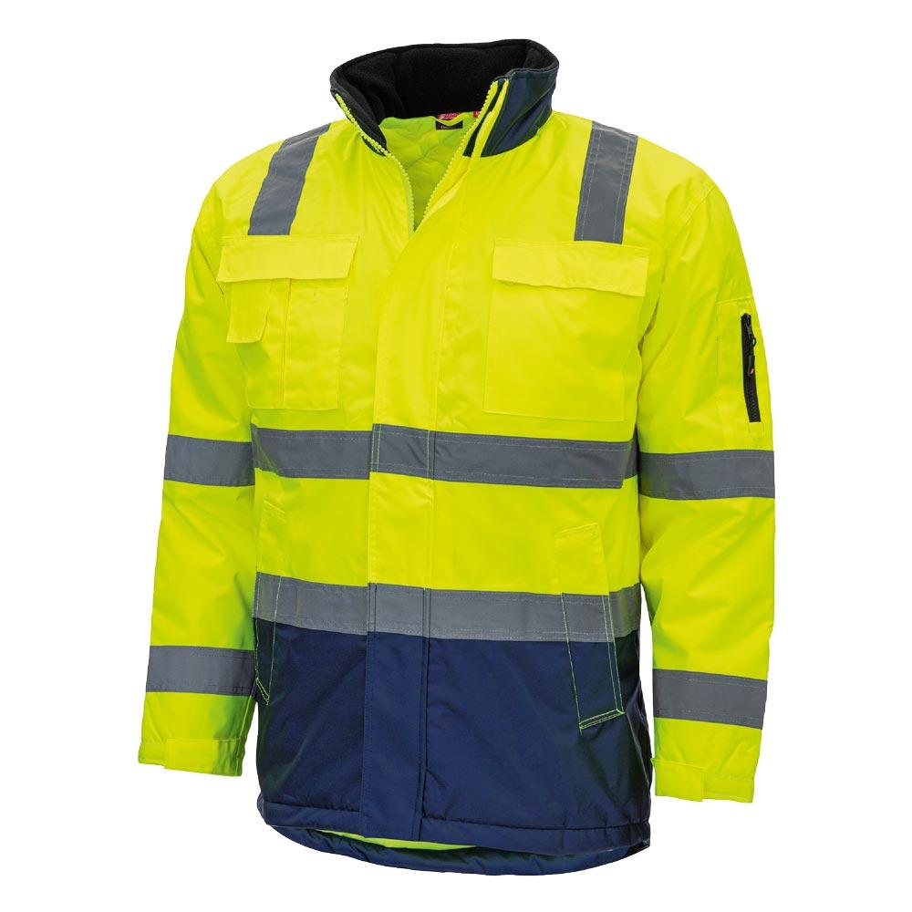 Warnschutz-Parka Motion Plus Tex Viz, Farbe neongelb/blau, Gr. S