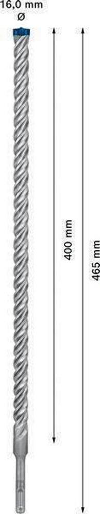 Hammerbohrer Expert SDS-7X Ø 16,0 mm Arbeits-L.400 mm L.465 mm SDS-plus 1 Stück Hammerbohrer Expert SDS-7X Ø 16,0 mm Arbeits-L.400 mm L.465 mm SDS-plus 1 Stück