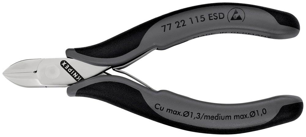 Elektronik-Seitenschneider Länge 115 mm Form 2 Facette nein spiegelpoliert