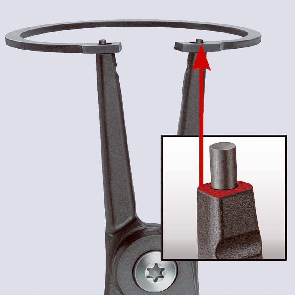 Präzisionssicherungsringzange A 2 für Wellen Ø 19 - 60 mm Länge 180 mm