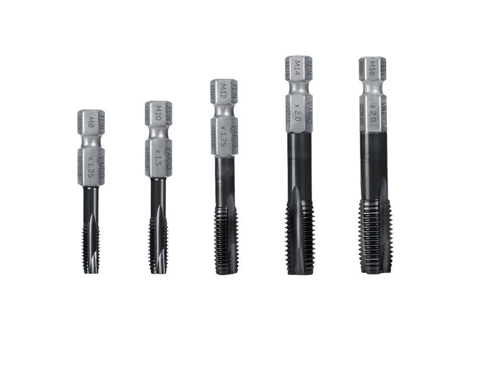 VARIO Gewindebohrer Set (Spiralbohrer 6.8 mm (M8) Spiralbohrer 8.5 mm (M10) Spiralbohrer 10.2 mm (M12) Spiralbohrer 12 mm (M14))