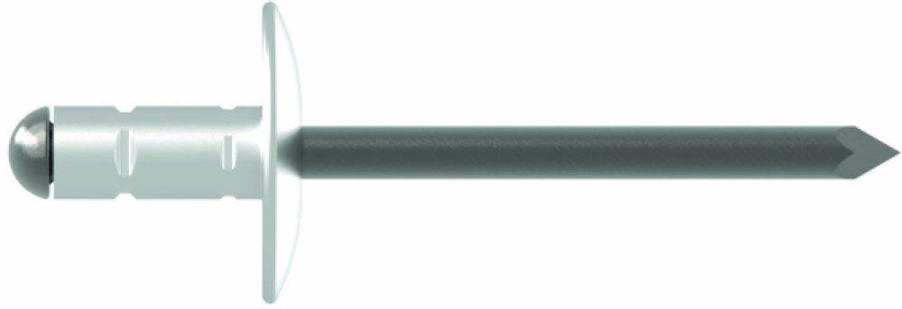 Blindniet PolyGrip® Nietschaft d x l 4 x 10 mm K12 Aluminium / Stahl 500 Stück