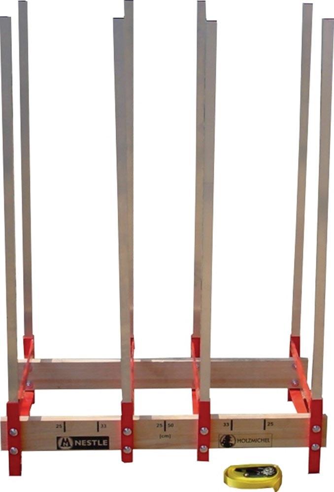 Sägebock Holzmichel Breite 820 x Höhe 1130 x Tiefe 465 mm Alu / Holz