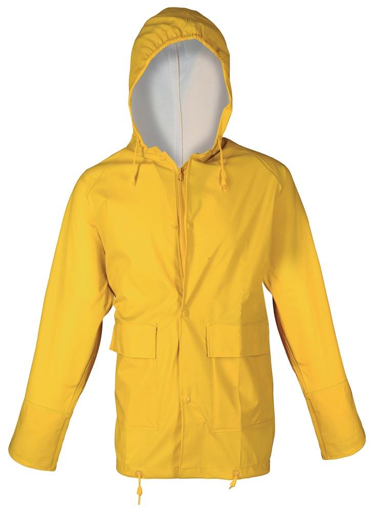 PU Regenschutz-Jacke Größe XL gelb