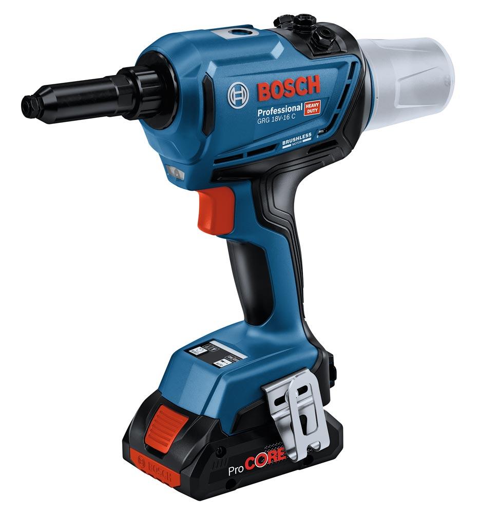 BOSCH Akku-Nietpistole GRG 18V-16 C (2xPC 4,0Ah, L-BOXX)