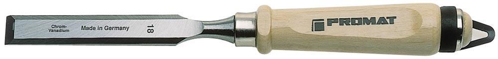 Stechbeitel Schneidenbreite 50 mm mit Zwinge Weißbuchenheft Ulmer Form CV-Stahl