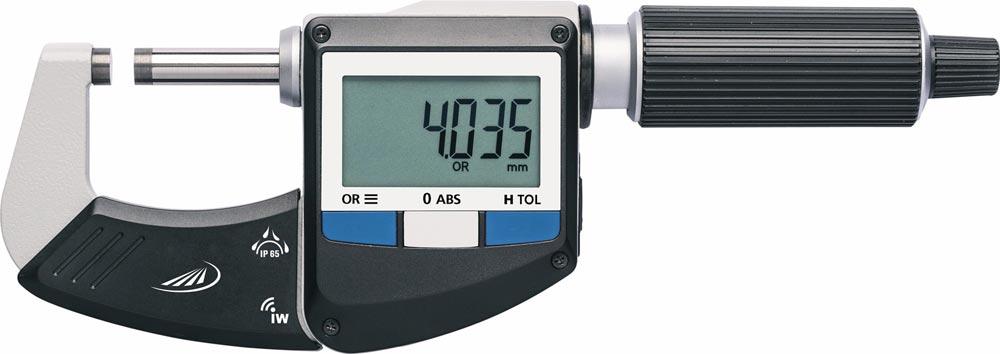 Bügelmessschraube IP65 0-25 mm digital mit Funkschnittstelle