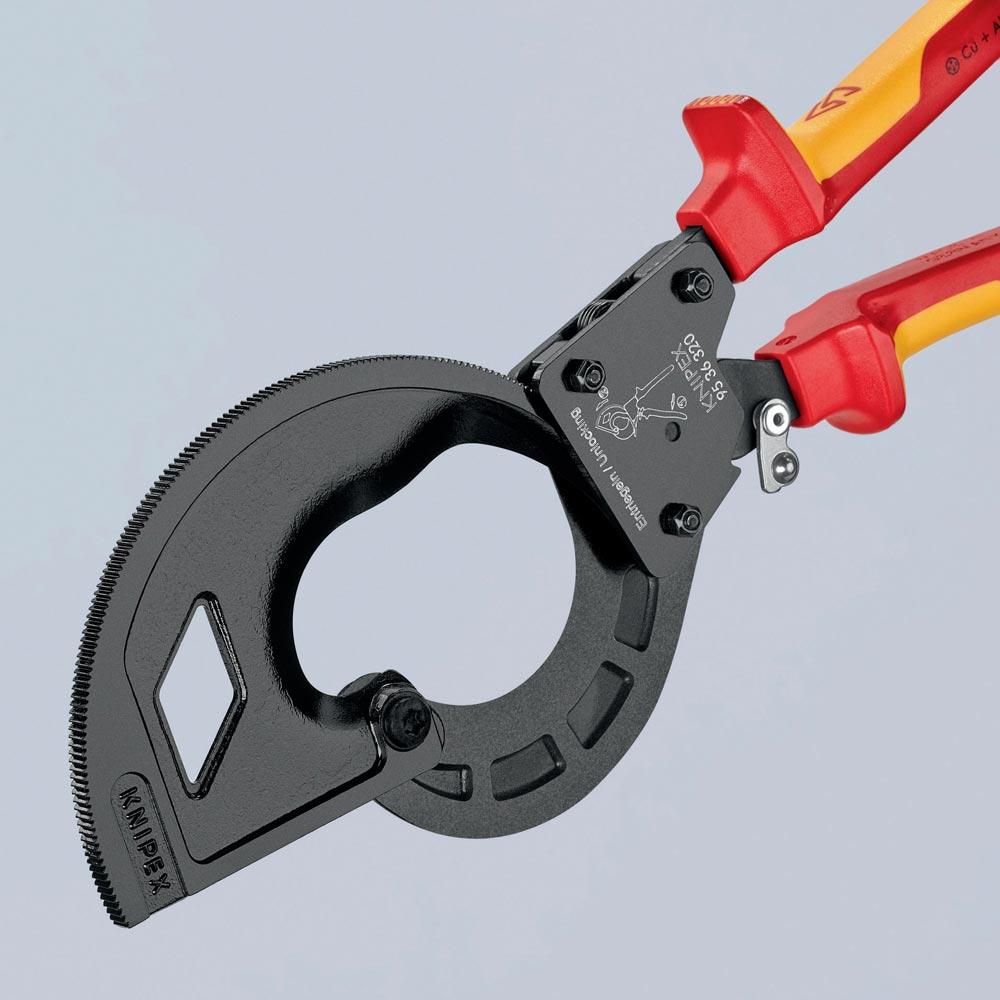 Kabelschneider Gesamtlänge 320 mm max. 60 (600 mm) mm poliert Mehrkomponenten-Hüllen VDE Kabelschneider Gesamtlänge 320 mm max. 60 (600 mm) mm poliert Mehrkomponenten-Hüllen VDE