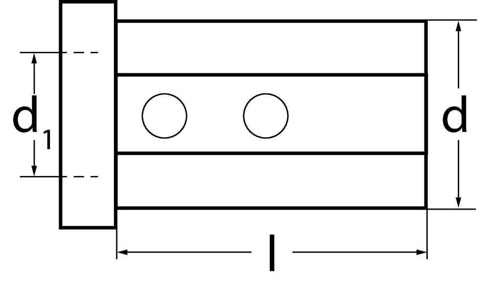 Reduzierbuchse Form 1 Bohrungs-Ø 6 mm Außen-Ø 25 mm Einspannlänge 46 mm
