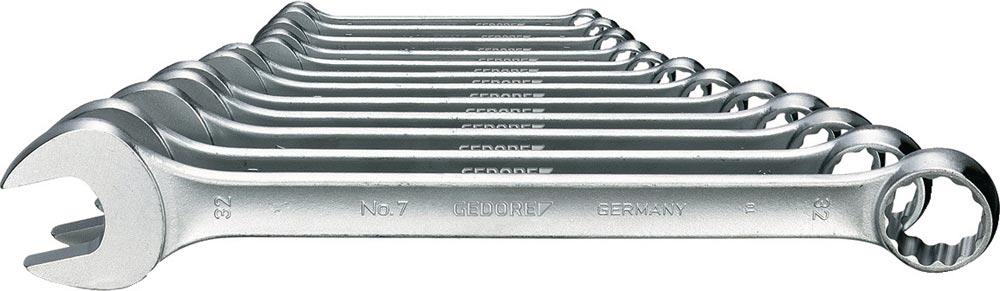 Ringmaulschlüsselsatz 7-017 17-teilig Schlüsselweite 6-22 mm Form A CV-Stahl