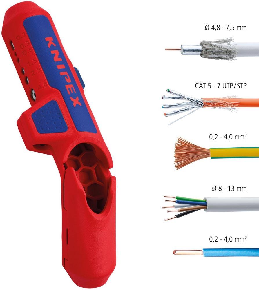 Universal Abmantelungswerkzeug ErgoStrip® Gesamtlänge 130 mm Universal Abmantelungswerkzeug ErgoStrip® Gesamtlänge 130 mm