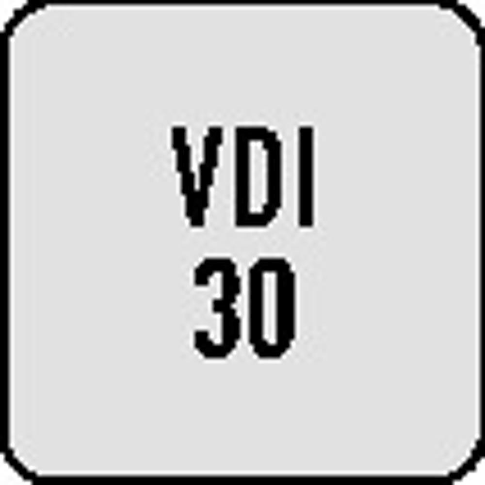 Radialwerkzeughalter B3 DIN 69880 VDI30 rechts Überkopf