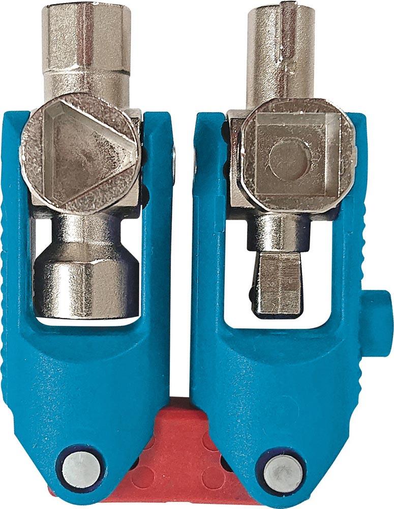 Doppel-Schaltschrankschlüssel SuBMaker Quadro Plus 14 Funktionen Bitaufnahme Doppel-Schaltschrankschlüssel SuBMaker Quadro Plus 14 Funktionen Bitaufnahme