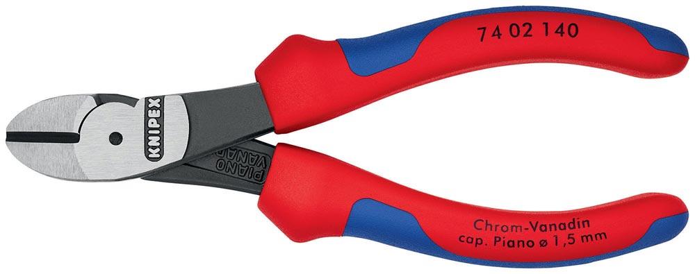 Kraftseitenschneider Länge 140 mm poliert Form 0 Mehrkomponenten-Hüllen