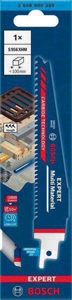 Säbelsägeblatt Expert Multimaterial Länge 150 mm Breite 25 mm Zahnteilung TPI 6-8 3-4 mm S-Schaft 1 Stück / Karte