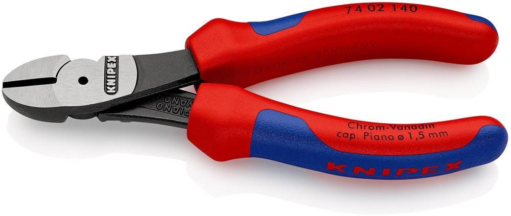 Kraftseitenschneider Länge 140 mm poliert Form 0 Mehrkomponenten-Hüllen