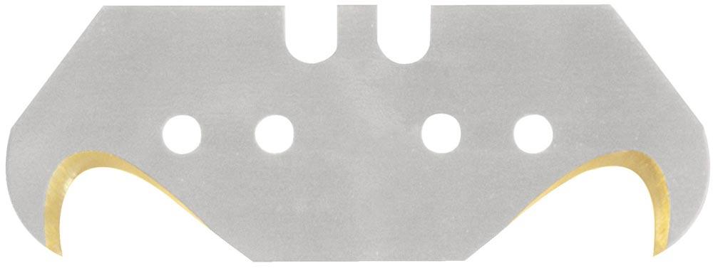 Hakenklinge L48,2xB18,7xS0,65mm Titan mit Lochung 10 Stück / Spender