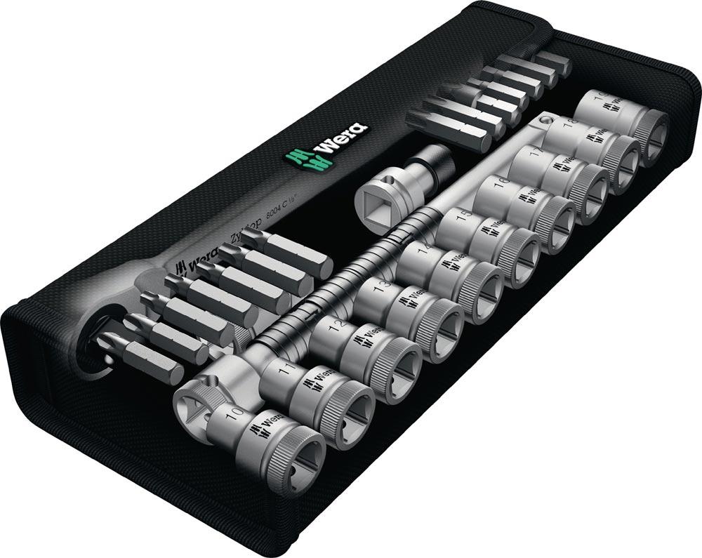 Steckschlüsselsatz Zyklop Metal 28-teilig 1/2 Schlüsselweiten 10-19 mm Anzahl Zähne 72 6-Kant Steckschlüsselsatz Zyklop Metal 28-teilig 1/2 Schlüsselweiten 10-19 mm Anzahl Zähne 72 6-Kant